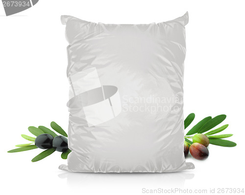 Image of White Blank Foil Food Bag