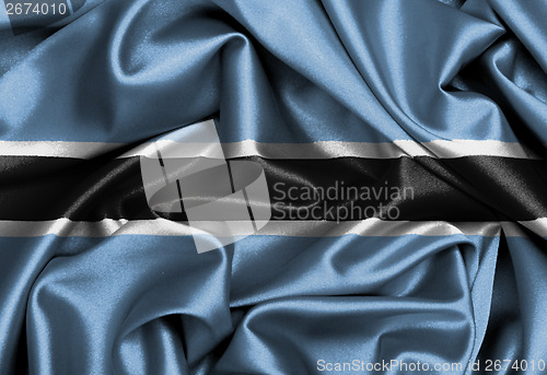 Image of Satin flag, three dimensional render