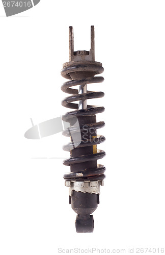 Image of Dirty old shock absorber