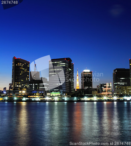 Image of Tokyo city at night