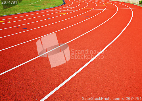 Image of Track running lanes