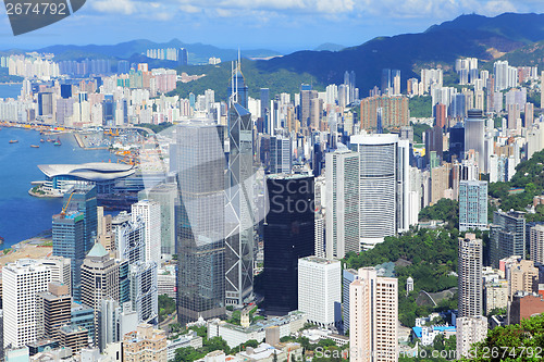 Image of Hong Kong commercial district