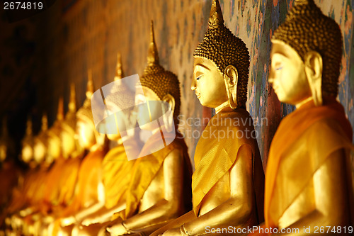 Image of Golden buddha in temple