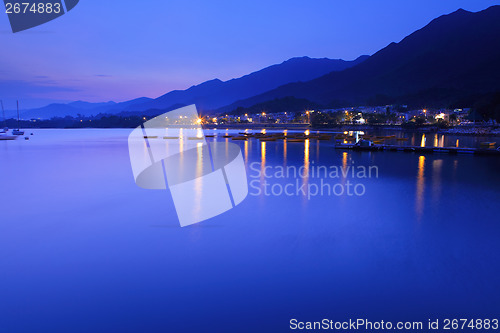 Image of Seascape at night