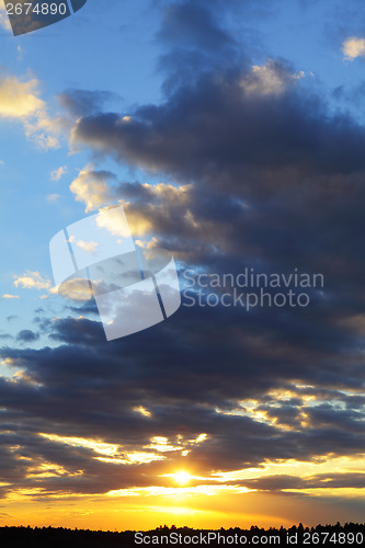Image of Sunset sky