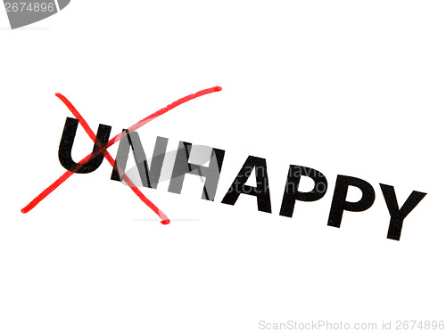 Image of Unhappy change to happy