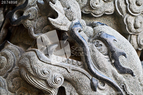 Image of Dragon stone statue