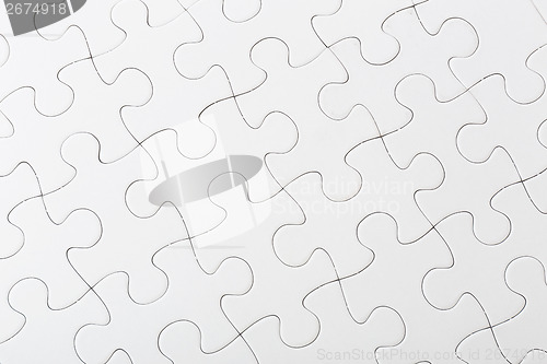 Image of Completed white puzzle