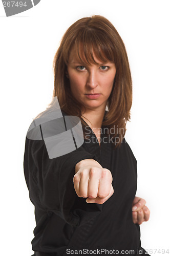 Image of woman doing karate