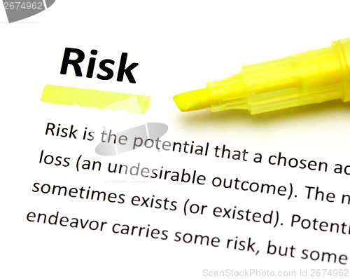 Image of Definition of risk