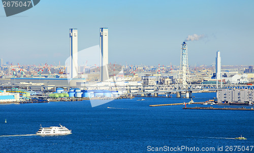 Image of Industrial plant and seascape