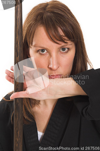 Image of woman doing karate