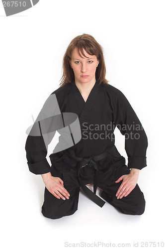 Image of woman doing karate