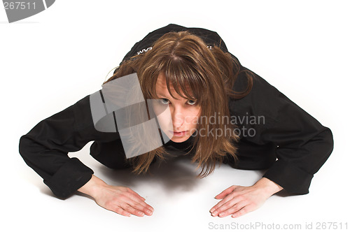 Image of woman doing karate