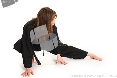 Image of woman doing karate