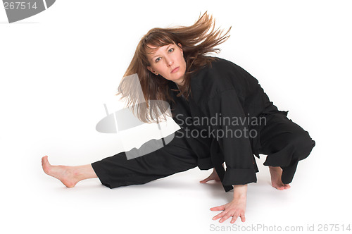 Image of woman doing karate