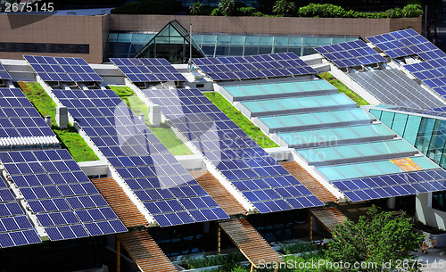 Image of Solar panel on roof top