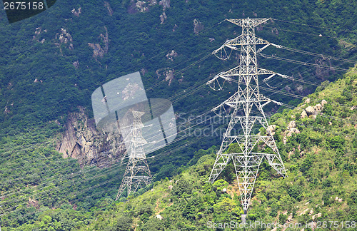 Image of Powerline on mountain