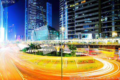 Image of Hong Kong skyline at night