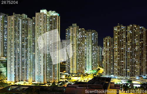 Image of Hong Kong downtown at night