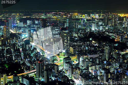 Image of Tokyo cityscape at night