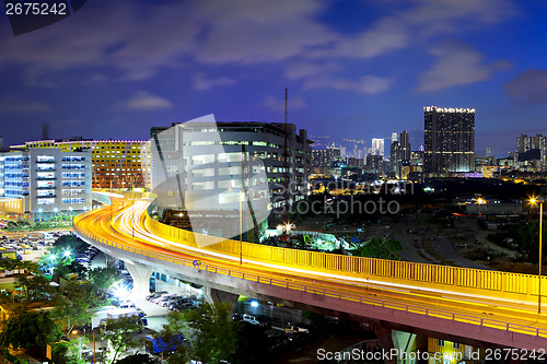 Image of Hong Kong city with highway