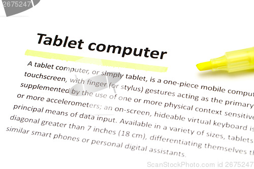 Image of Definition of tablet computer