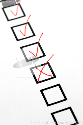 Image of Checkbox list