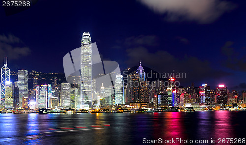 Image of Hong Kong city at night