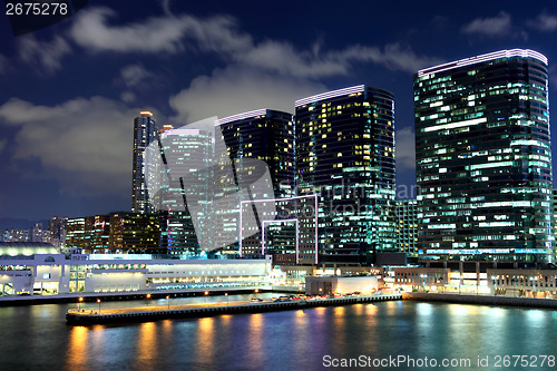 Image of Kowloon side in Hong Kong at night