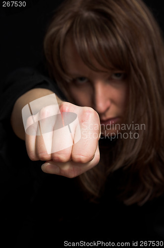 Image of pointing fist