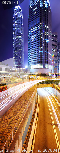 Image of Hong Kong skyline at night