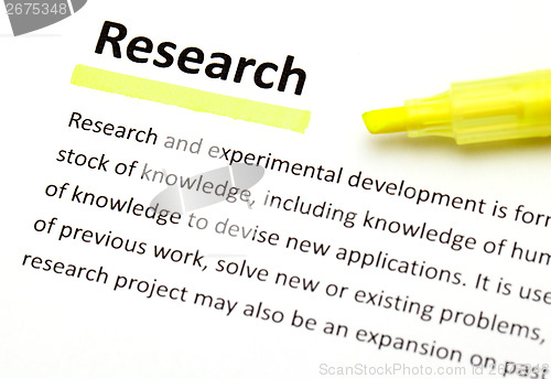 Image of Definition of research