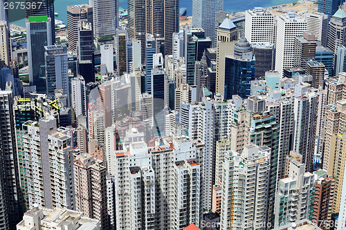 Image of Hong Kong crowded building