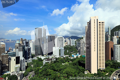 Image of Hong Kong commercial area