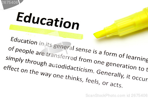 Image of Definition of education