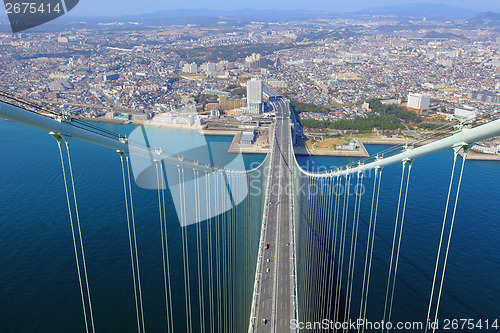 Image of Akashi Kaikyo Bridge in Kobe