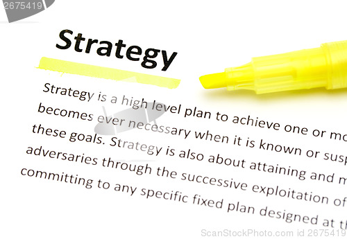 Image of Definition of strategy