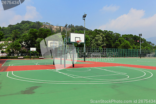 Image of Basketball court at outdoor