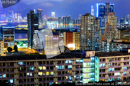 Image of Hong Kong cityscape at night