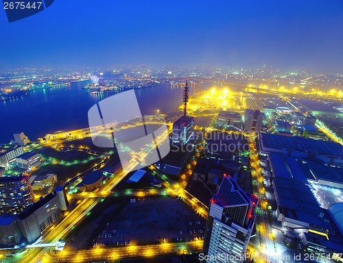 Image of Osaka cityscape at night