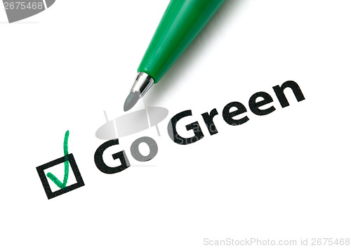 Image of Vote for go green