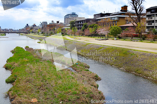 Image of Kamo river in Kyoto