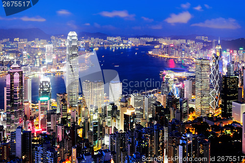 Image of Hong Kong at night