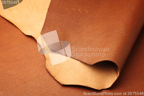 Image of Brown leather