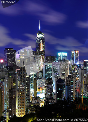 Image of Hong Kong cityscape at night