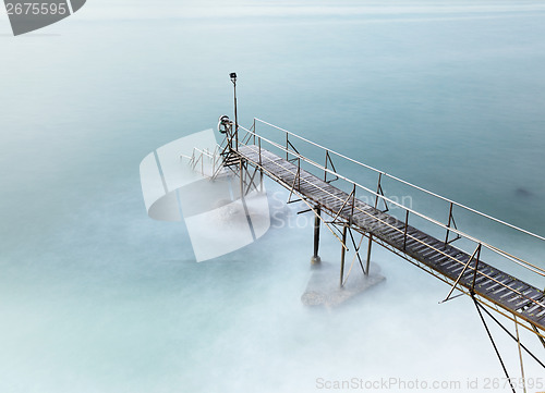 Image of Wooden jetty and seascape
