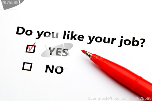Image of Do you like your job?