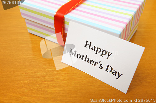 Image of Gift and card to mother