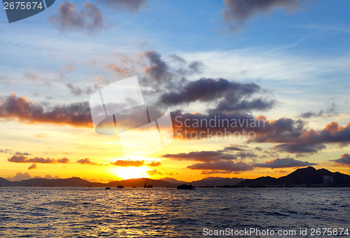 Image of Seascape during sunset